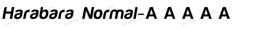 Harabara Normal字体转换